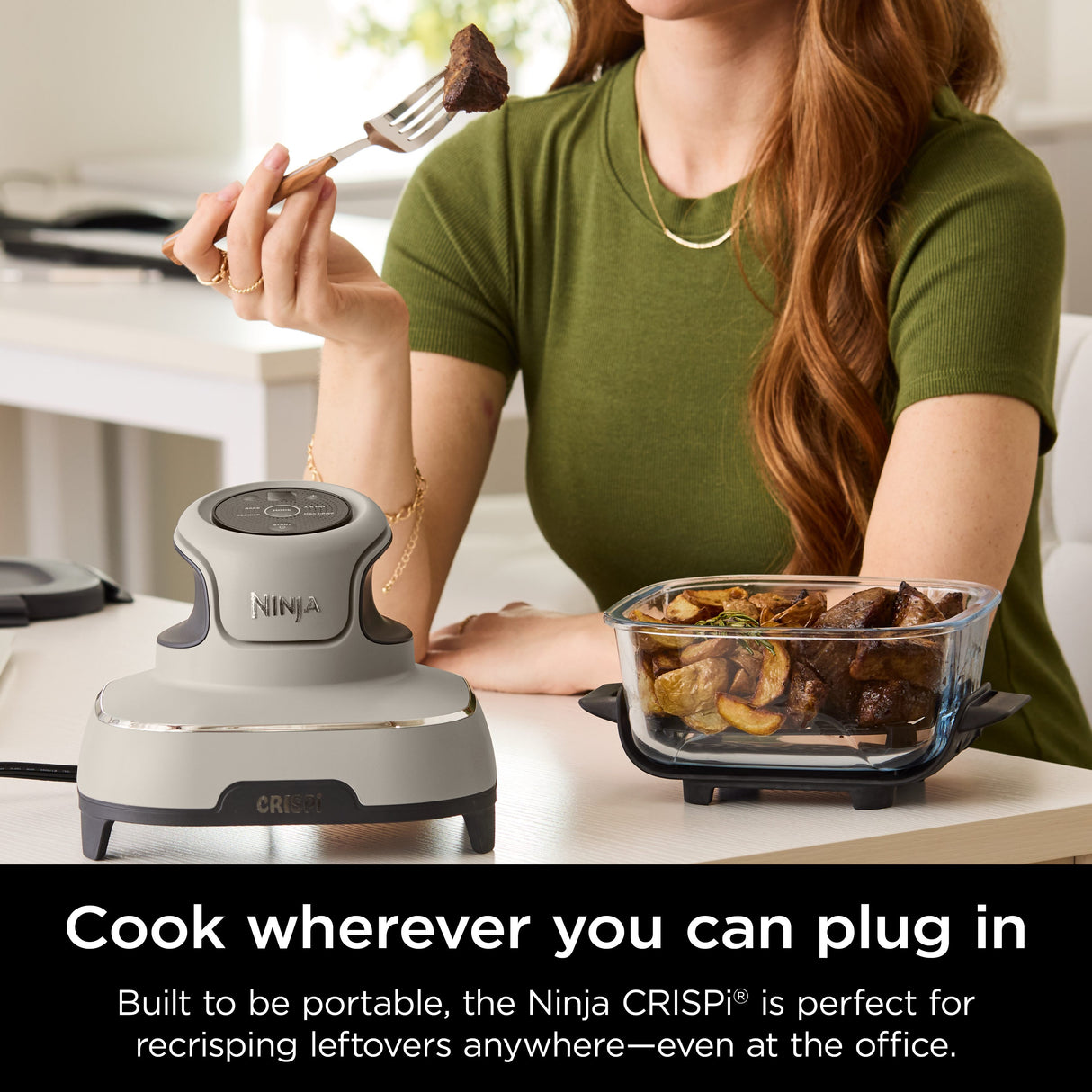 Ninja Crispi® 4-in-1 Portable Glass Air Fryer