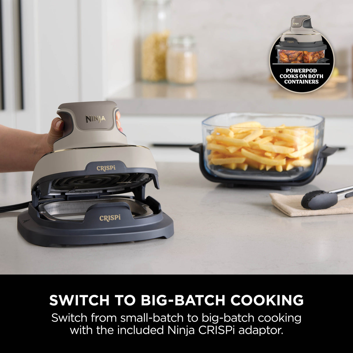 Ninja Crispi® 4-in-1 Portable Glass Air Fryer