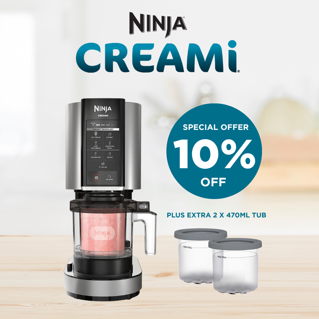 Ninja Creami Ice Cream Maker Plus 2 Dessert Tubs