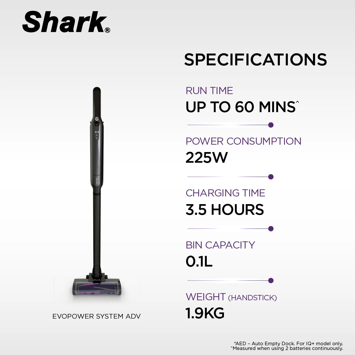 Shark cordless weight hotsell