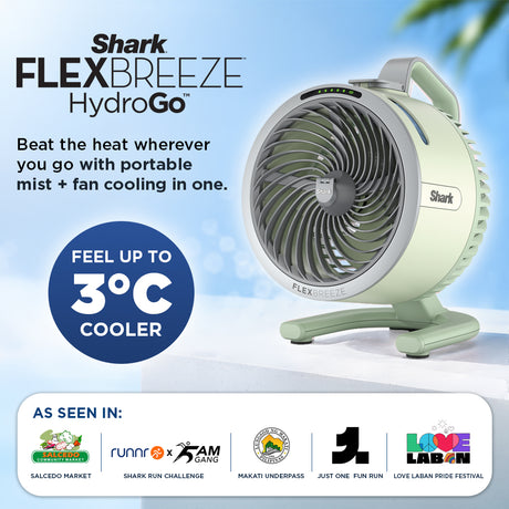 Shark FlexBreeze HydroGo™ Portable Misting Fan