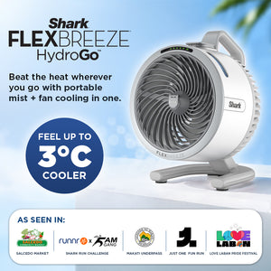 Shark FlexBreeze HydroGo™ Portable Misting Fan