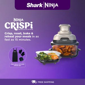 Ninja Crispi® 4-in-1 Portable Glass Air Fryer
